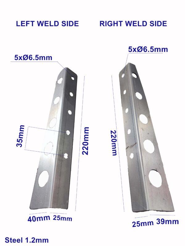 Co-driver footrest welding brackets - Image 2